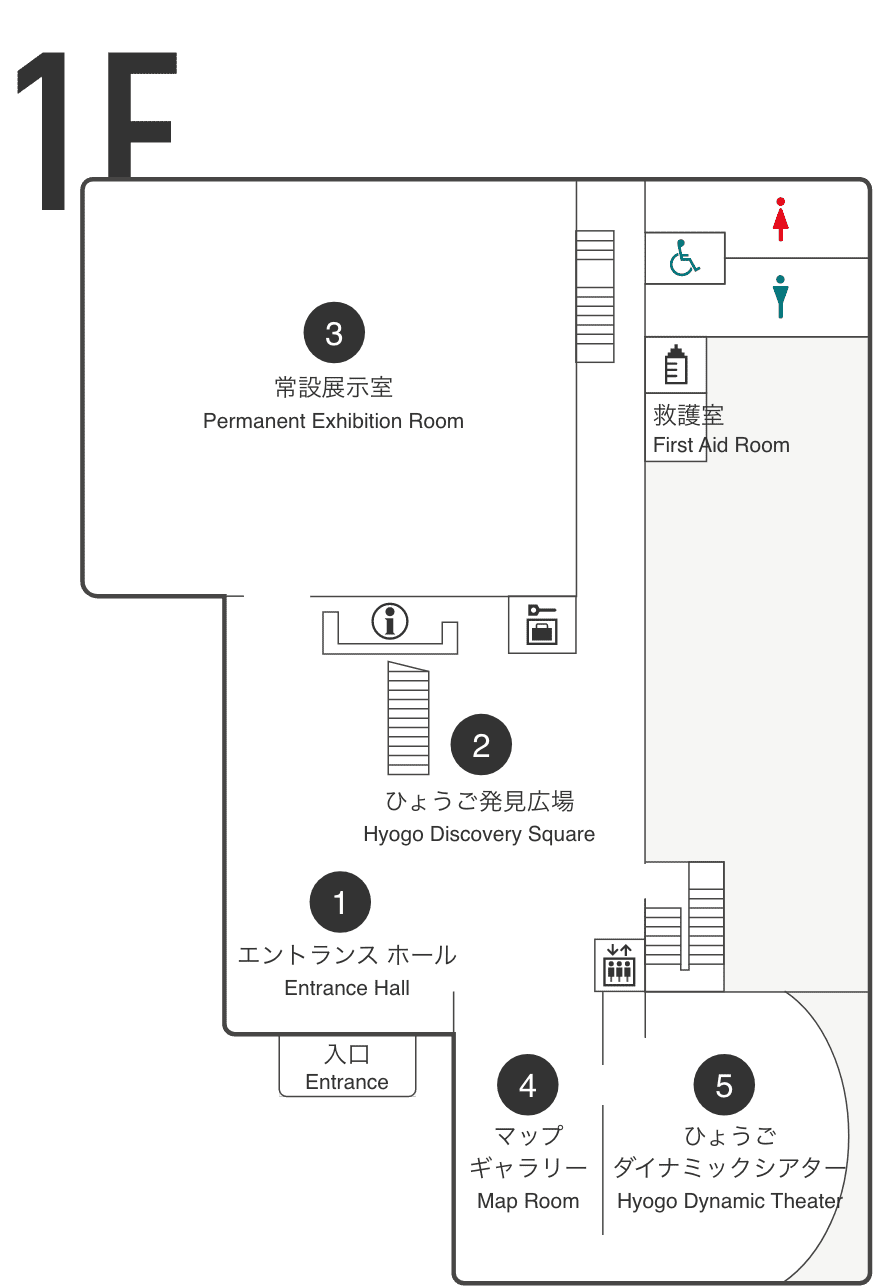 大厅地图 1F