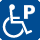 Wheelchair-accessible parking section available